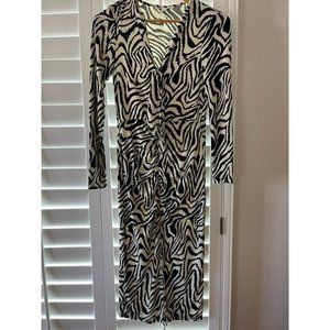 Size 6 Swirl Print Topshop/ASOS Midi Dress